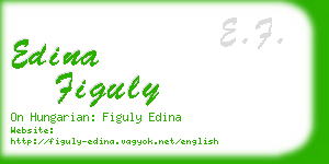 edina figuly business card